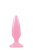NS Novelties Firefly Pleasure Plug Small - анальная пробка светящаяся в темноте, 8,1х2,8 см (розовая)