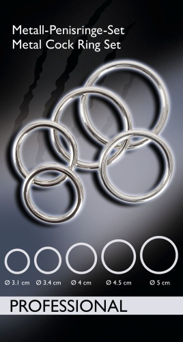 Набор эрекционных колец Bad Kitty Professional Cock Ring Set