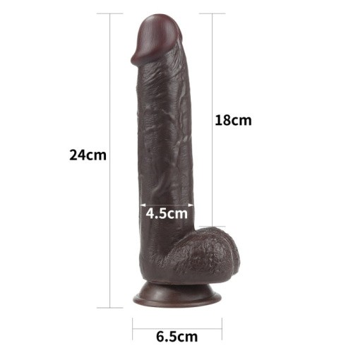Великий фалоімітатор LoveToy Sliding-Skin Dildo, 23,5 см - купити в Києві, Україні