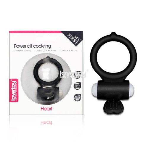 LoveToy Power Clit Cockring - виброкольцо, 7.5х3 см (черный)
