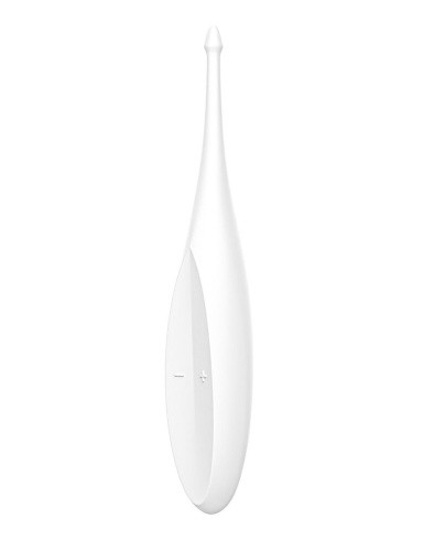 Satisfyer Twirling Fun White точечный вибратор для клитора, 17.5х3.2 см (белый)