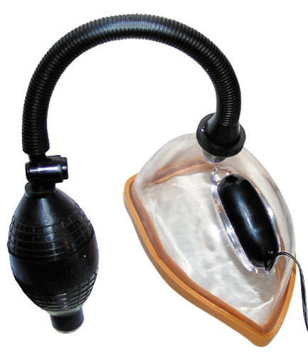 Vibrating Vagina Sucker - Женская вагинальная помпа с вибрацией, 12.5х7 см