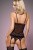 Obsessive 837-COR-1 corset - сексуальный комплект корсет с подвязками и трусики, S/M (чёрный) Obsessive 837-COR-1 corset - сексуальный комплект корсет с подвязками и трусики, S/M (чёрный)