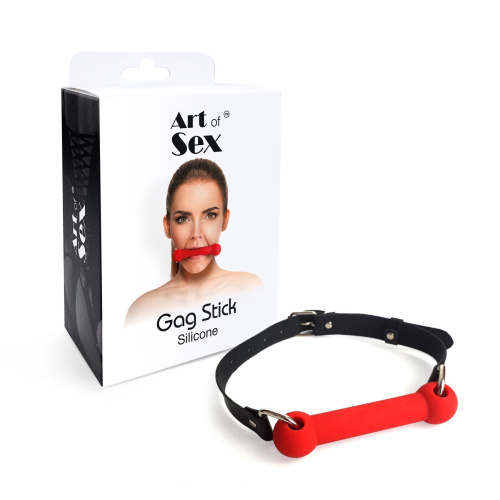 Кляп-палка на ремнях Art of Sex Gag Stick Silicon