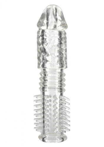 Насадка на член Seven Creations Silicone Sleeve, +2.5 см (прозрачный)
