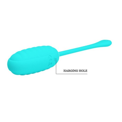 Pretty Love Kirk Vibrating Egg Mint - Виброяйцо, 8х3,5 см (бирюзовый)