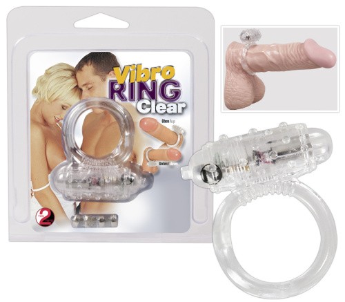 Vibro Ring Clear - віброкільце, 6х3 см (прозорий) - купити в Києві, Україні