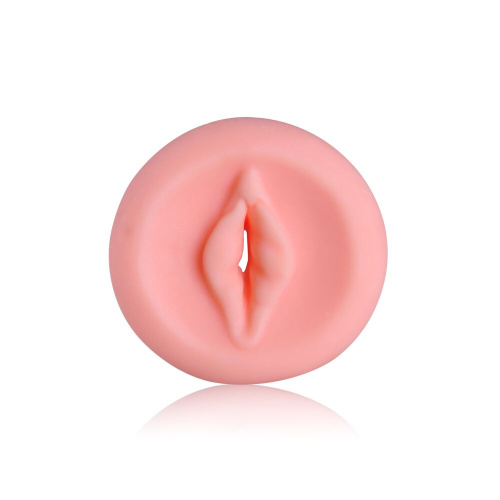 Men Powerup Vagina - насадка-вагина для помпы, 5х7.5 см (бежевый)