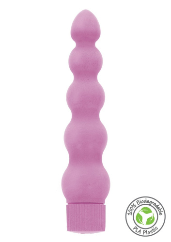 Fuck Green Pink Eco Vibrator - Вибратор, 18 см (розовый)