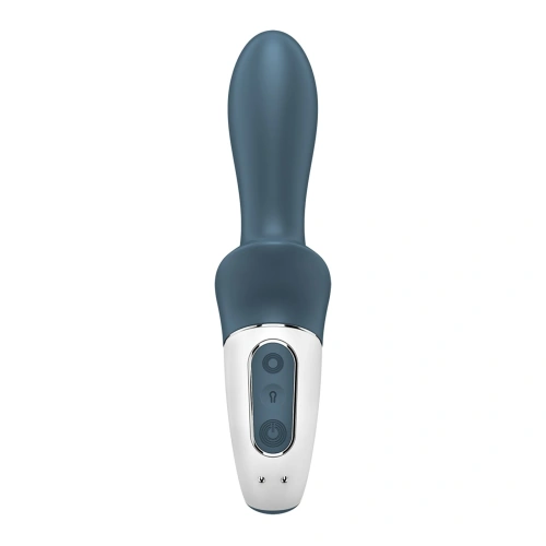 Satisfyer Air Pump Booty 2 - Надувний анальний вібратор, 19х6 см (сірий) - купити в Києві, Україні