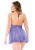Кружевной пеньюар с открытой спиной и стринги Fantasy Lingerie, Xl/ХХl (голубой)