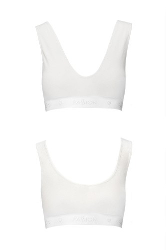 Passion PS005 Top - Спортивный топ из эластичного хлопка, M (белый)