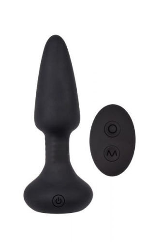 Chisa Breakout Pro Smooth Anal Dilator - Анальна пробка з вібрацією, 14.5х3.8 см (чорний) - купити в Києві, Україні