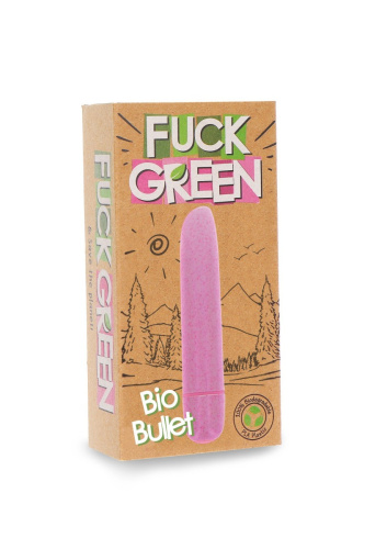 Fuck Green Bio Bullet - Вибропуля, 9,5 см (розовый)