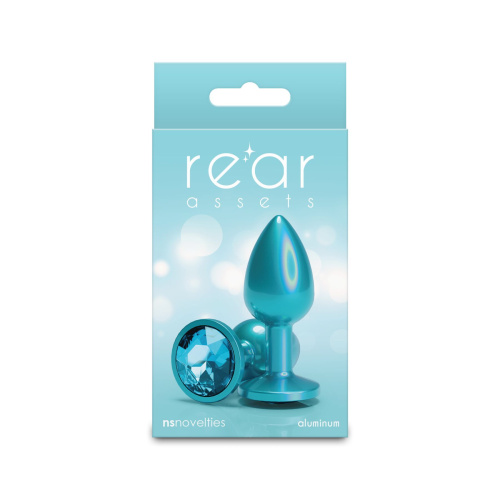 Анальная пробка NS Novelties Rear Assets - Iridescent Teal, S