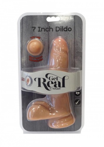 Реалистичный фаллоимитатор Get Real  Dual Density, 18 см