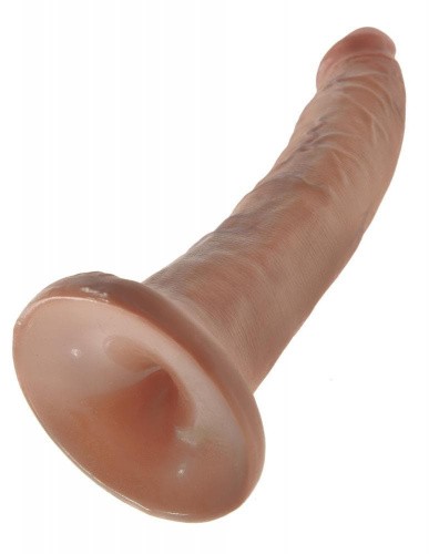 Pipedream King Cock 7 - Фаллоимитатор на присоске, 18х4 см (коричневый)