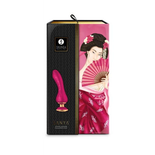 Shunga Sanya Intimate Massager - Вибратор для точки G, 18.5х3.8 см (малиновый)