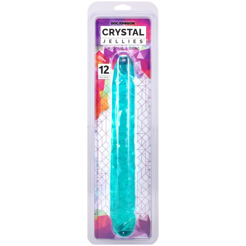 Двухсторонний фаллоимитатор Doc Johnson Crystal Jellies 12" Jr. Double Dong, 30,5 см
