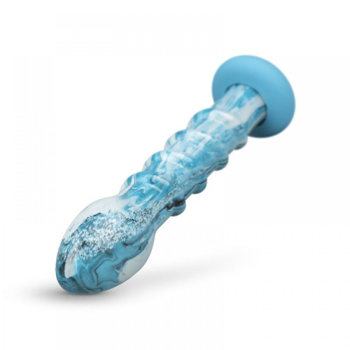 Стеклянный фаллоимитатор Gildo Ocean Wave Glass Dildo