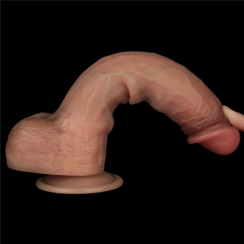 Реалистичный фаллоимитатор LoveToy Sliding Skin Pro Dual Layer Silicone Dong, 23,7 см