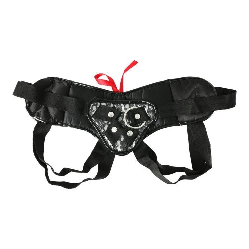 Sportsheets - SizePlus Grey&Black Lace Corsette - Трусы для страпона