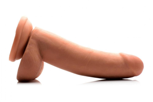 8 Inch Ultra Real Dual Layer Suction Cup Dildo - Medium Skin Tone - фаллоимитатор 18х5 см. (телесный)