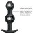Pretty Love silicone Anal balls Black - Анальна пробка зі зміщеннями центрів ваги, 10,4х2.2-2.6 см (чорний) - купити в Києві, Україні
