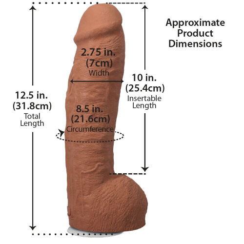 Фаллоимитатор Doc Johnson The Realistic Cock ULTRASKYN 12 Inch Hung, 31,8 см