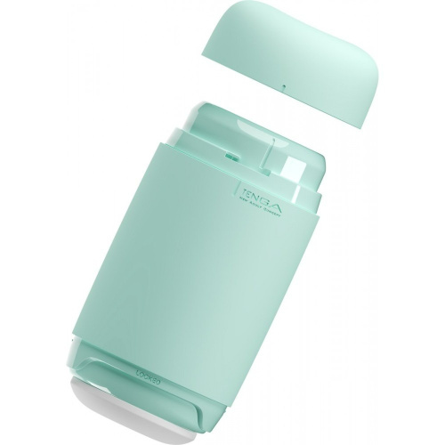 Tenga Puffy Mint Green - м'який мастурбатор у силіконовому корпусі, 14.5х4.5 см (м'ятно-зелений) - купити в Києві, Україні
