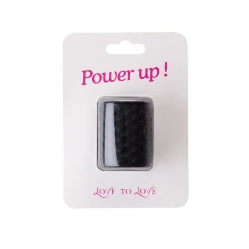 Love To Love Power Up - утолщающая насадка на член со стимулирующим рельефом, 5х3.5 см