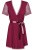 Obsessive Miamor robe - эротический пеньюар, S/M (бордовый) Obsessive Miamor robe - эротический пеньюар, S/M (бордовый)
