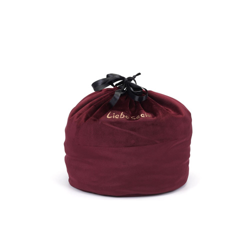 Оксамитовий мішечок для зберігання іграшок Liebe Seele Wine Red Large Storage Bag Cylindrical, 24х25 - купити в Україні | Секс шоп SEX-SHOP.ua