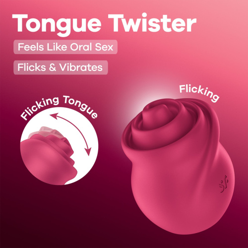 Вибростимулятор для клитора Satisfyer Tongue Twister