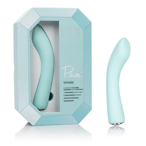 CalExotics Pave Vivian - Гибкий вибромассажер, 17.75х3.75 см