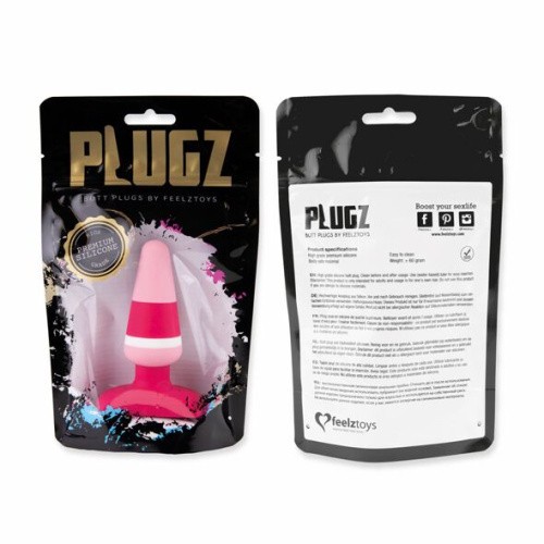 FeelzToys - Plugz Butt Plug Colors Nr. 2 - Анальная пробка, 7х3.2 см (розовый)