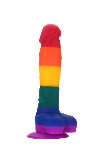 Dream Toys Colourful Love Dildo - Фаллоимитатор, 20х3,8 см (радужный)