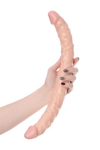 Двусторонний фаллоимитатор Toyfa Realstick Nude, 34 см