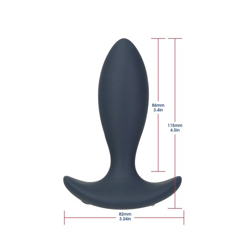 Lux Active Throb Anal Pulsating Massager - анальна пробка-пульсатор з пультом дистанційного керування, 11.5х3 см - купити в Києві, Україні