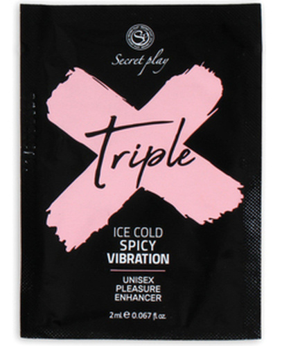 Secret Play Triple X Icy Cold Spicy Vibration - Жидкий вибратор, 2 мл