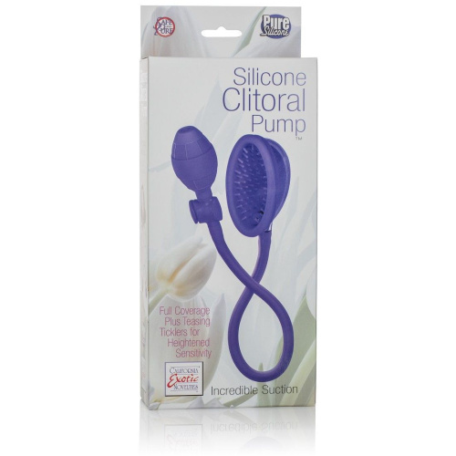 California Exotic Novelties Silicone Clitoral Pump - Женская помпа из силикона, 7.5х3.8 см (фиолетовый)