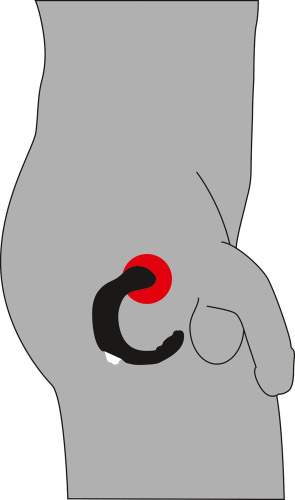 Rebel Prostate Stimulator - Масажер простати, 26 см (чорний) - купити в Києві, Україні