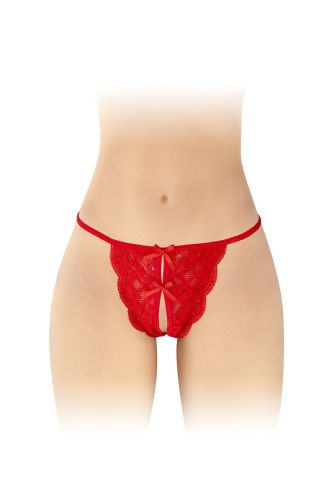 Трусики с открытым доступом Fashion Secret Cindy, One Size красные