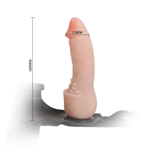 LyBaile Ultra Passionate Cyberskin Penis - Страпон, 16 см (тілесний) - купити в Києві, Україні