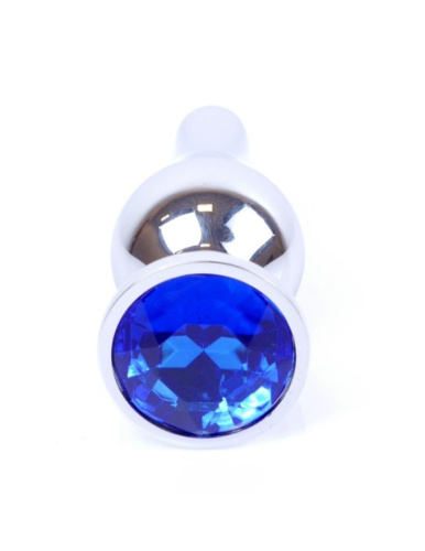 Анальная пробка с кристаллом B-Series Jewellery Silver Butt Plug