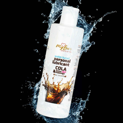 2в1 лубрикант и массажный гель - MyLove Aroma Series Intim&Massage Cola, 300 мл