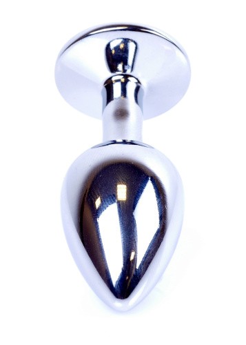 Jewellery Silver Plug Clear - Анальна пробка із кристалом, 7х2.7 см (прозорий) - купити в Києві, Україні