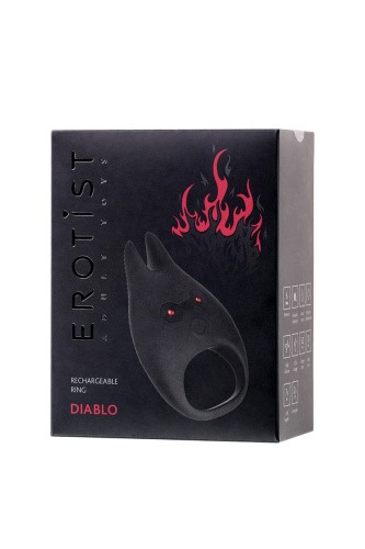 Erotist Diablo эрекционное виброкольцо, 7,9х2,6 см