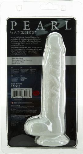 Фаллоимитатор ADDICTION Pearl 8.5" Dildo, 21,6 см + вибропуля в подарок