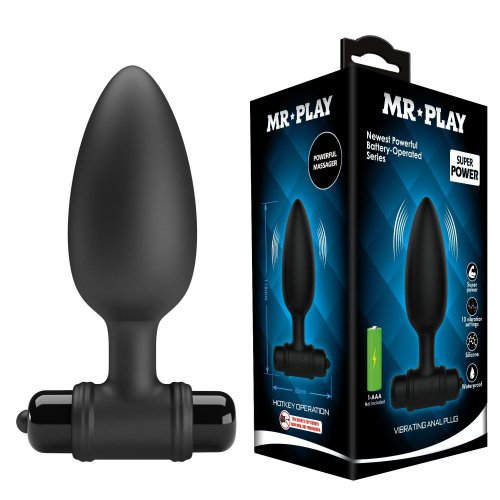 Анальная пробка с вибрацией Mr.Play Vibrating Anal Plug